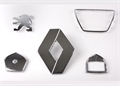 Chrome plated logos